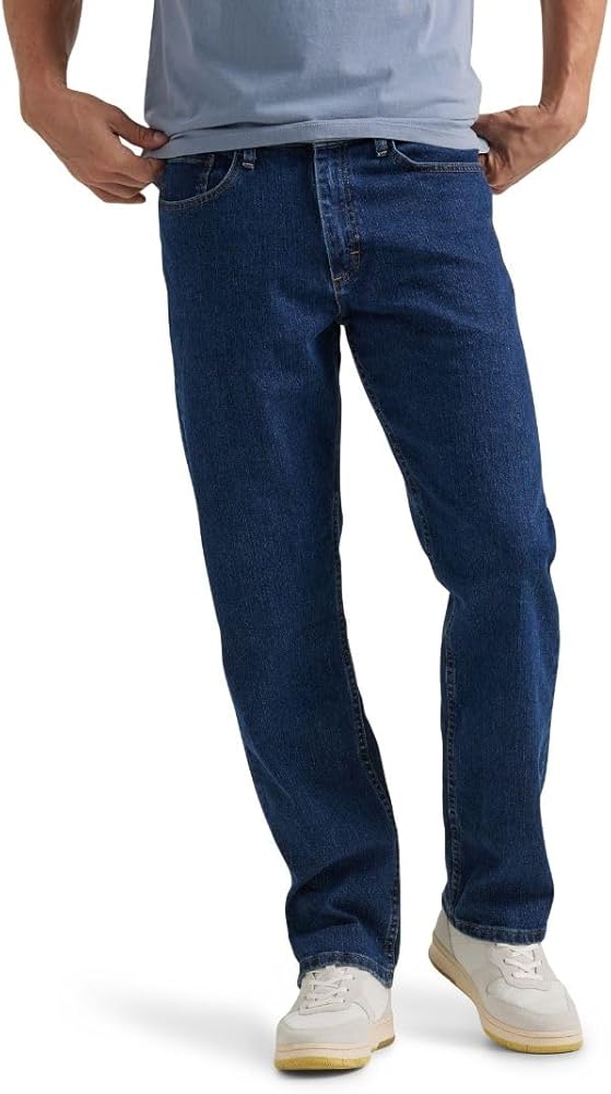Wrangler Authentics Mens Comfort Flex Waist Relaxed Fit Jean