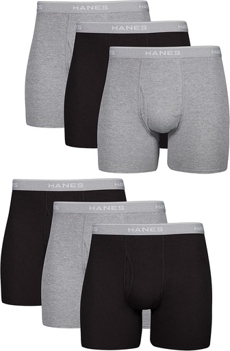 Hanes Men's Underwear Boxer Briefs Pack